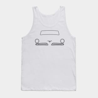 Studebaker Commander 1954 classic car black outline Tank Top